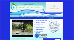 Desktop Screenshot of natureshottubtreatment.com